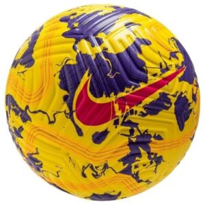 Nike Football Flight Premier League Hi-Vis Soccer Ball - Yellow/Purple/Pink Blast
