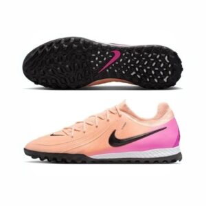 Nike Phantom GX II Pro TF Prism Soccer Shoes - Crimson Tint/Black/Pink Blast