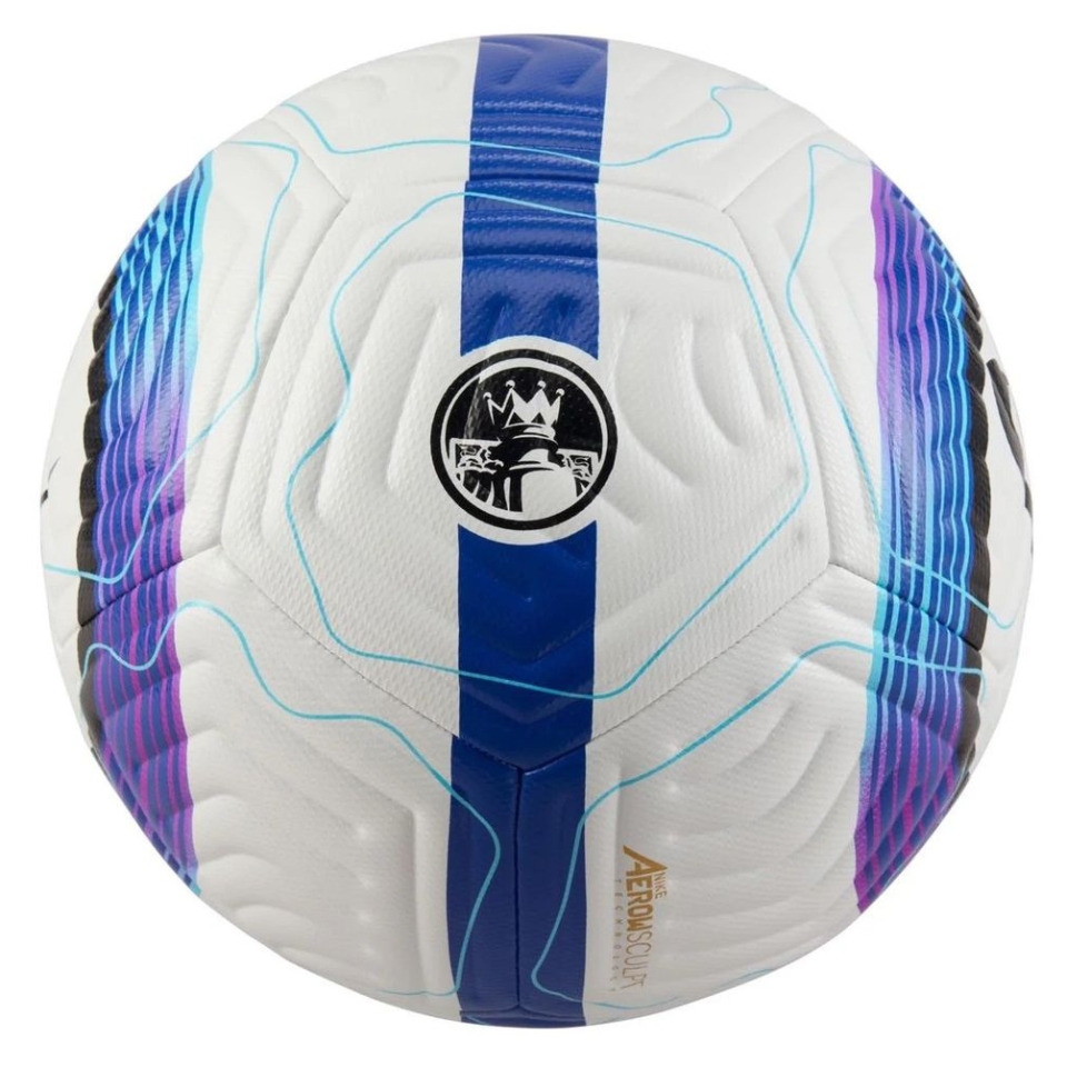 Nike Football Academy Plus Premier League Soccer Ball - White/Blue/Black