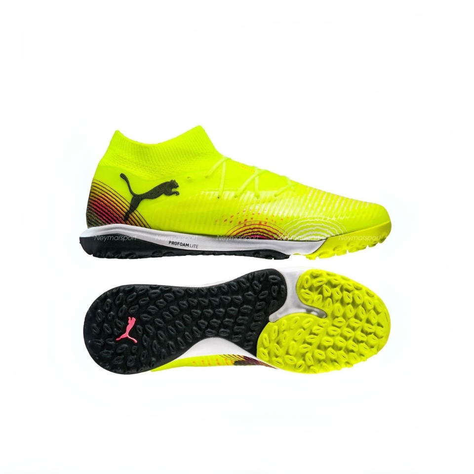 PUMA Future 8 Pro Cage TT Audacity Soccer Shoes - Yellow Alert/PUMA Black/Sun Struck