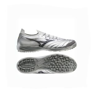 Mizuno Morelia Neo Sala Beta Made in Japan TF Platinum Silver - Galaxy Silver/Cool Gray soccer shoes