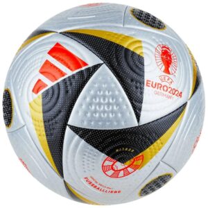 Adidas Football FUSSBALLLIEBE Finale Pro EURO 2024 Match Ball - Silver/Gold Metallic/Black